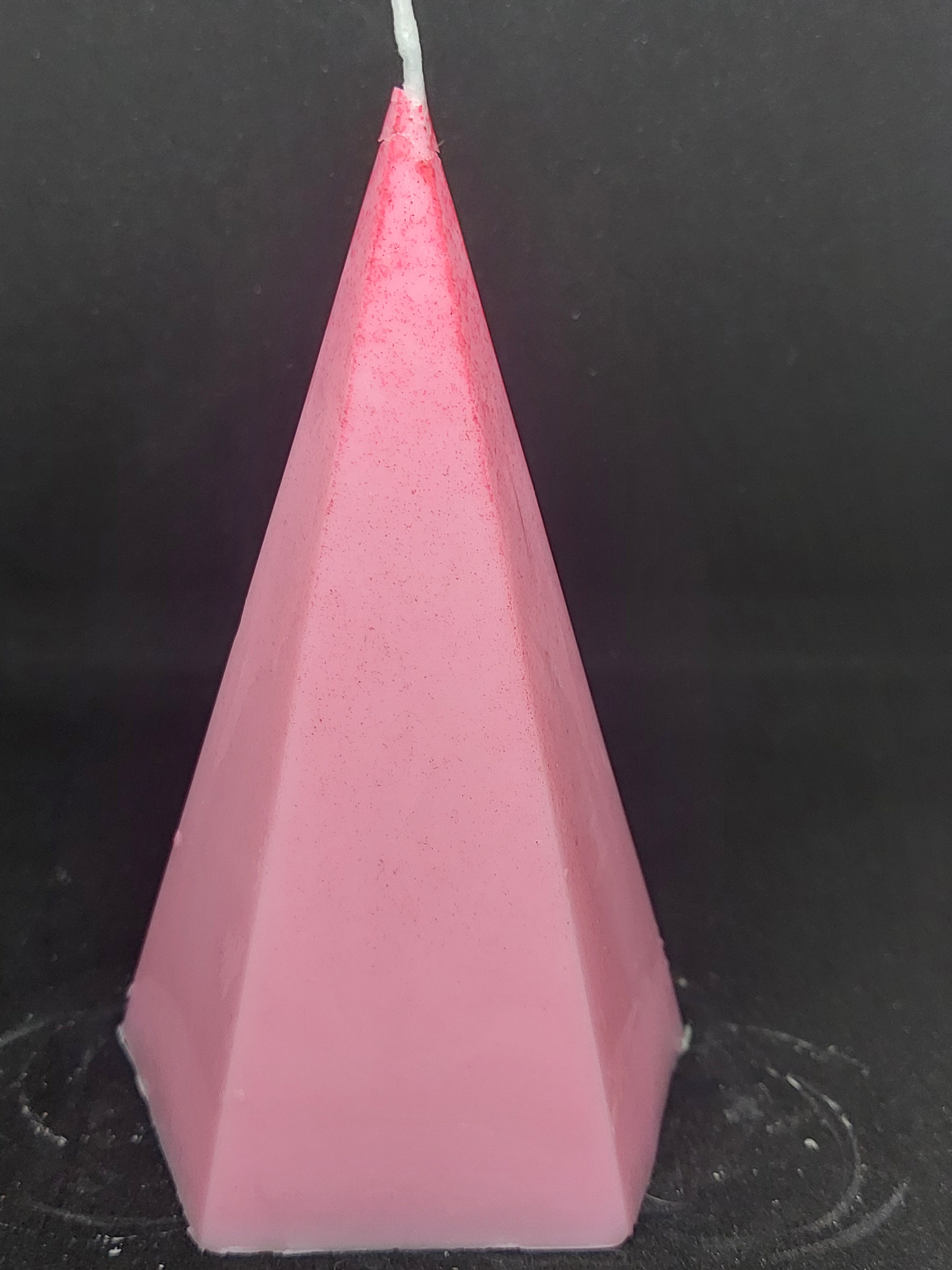 Pyramid Style Pillar Candle