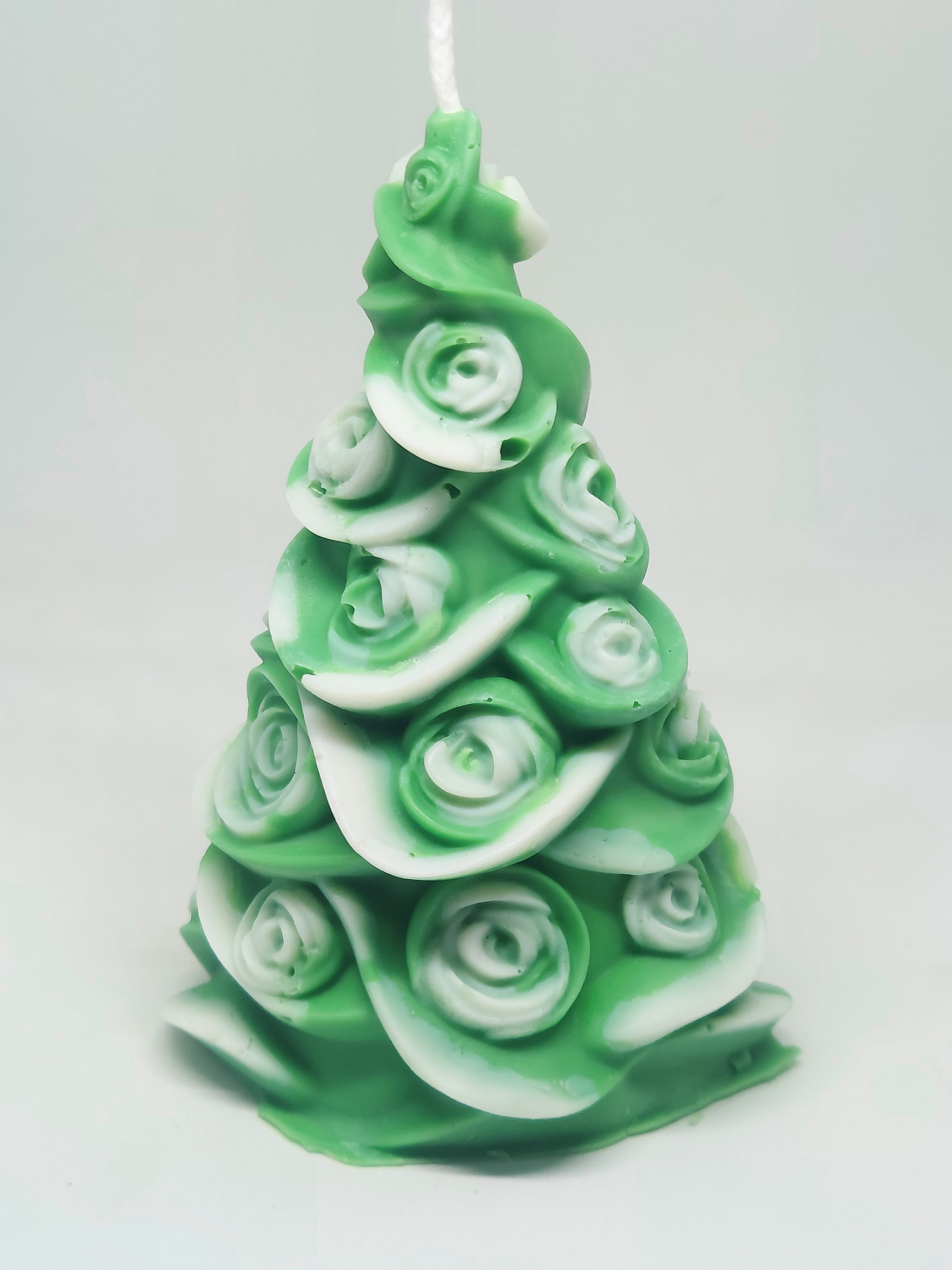 Christmas Tree Spiral Candle