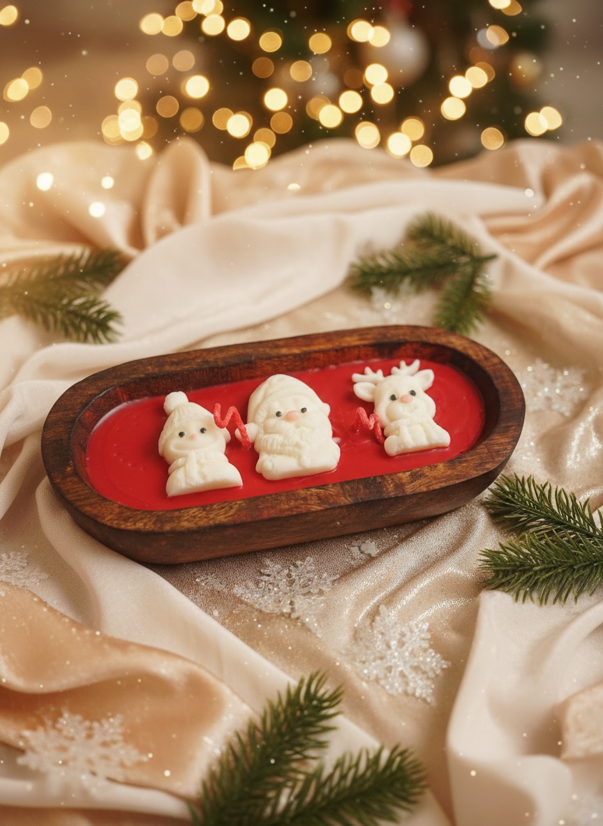 Festive Holiday Candle Arrangement